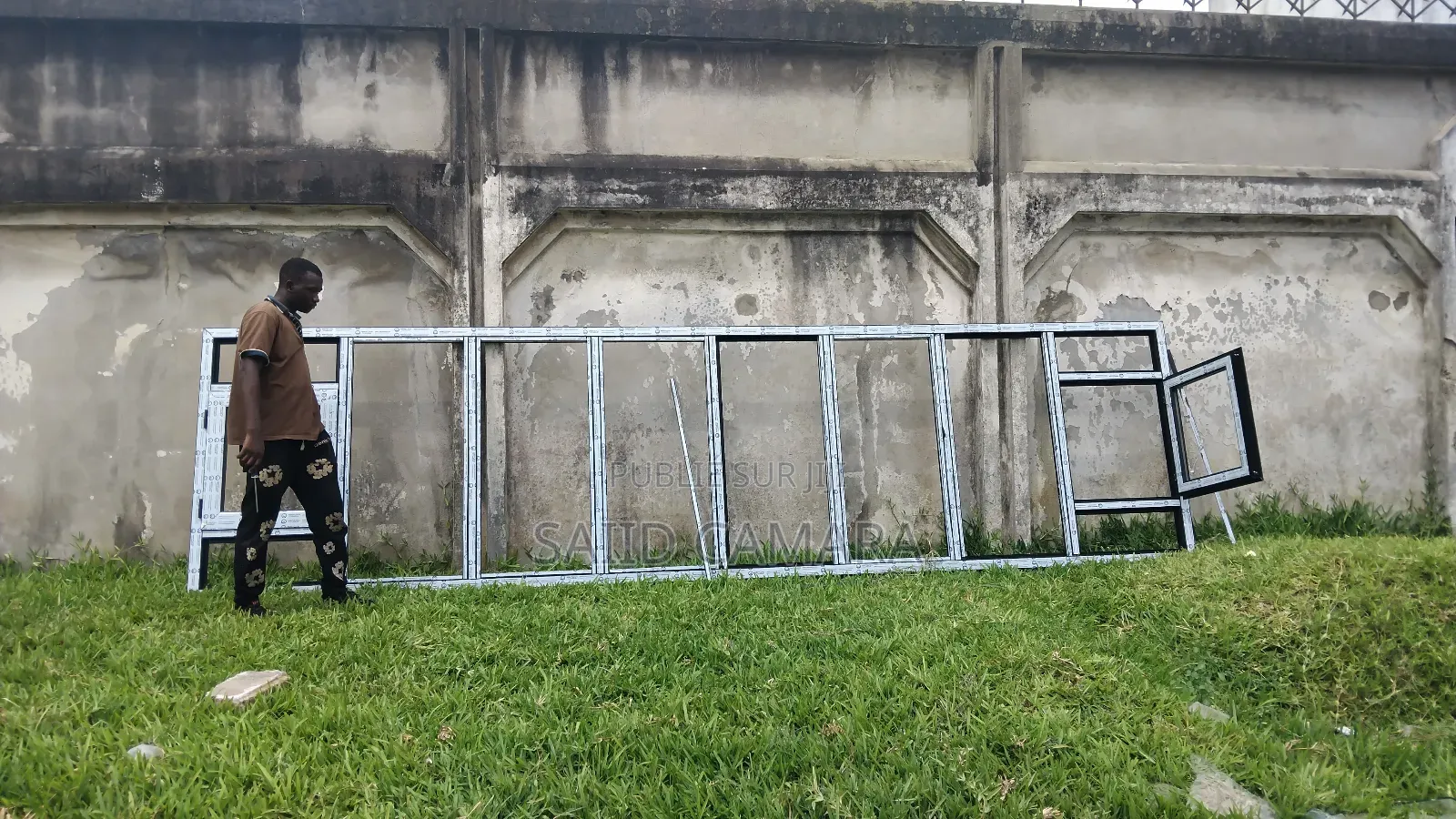 Baie Vitré Inox Balcon Cabine Douche Porte a La Française Fenêtre
