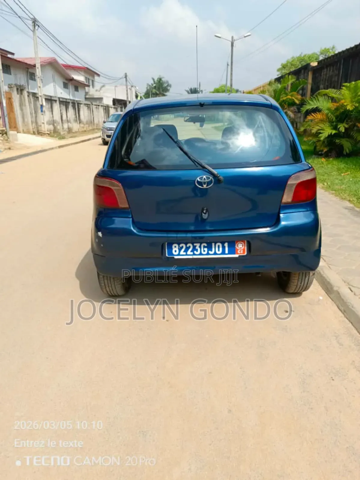 Toyota Yaris 2003 Bleu