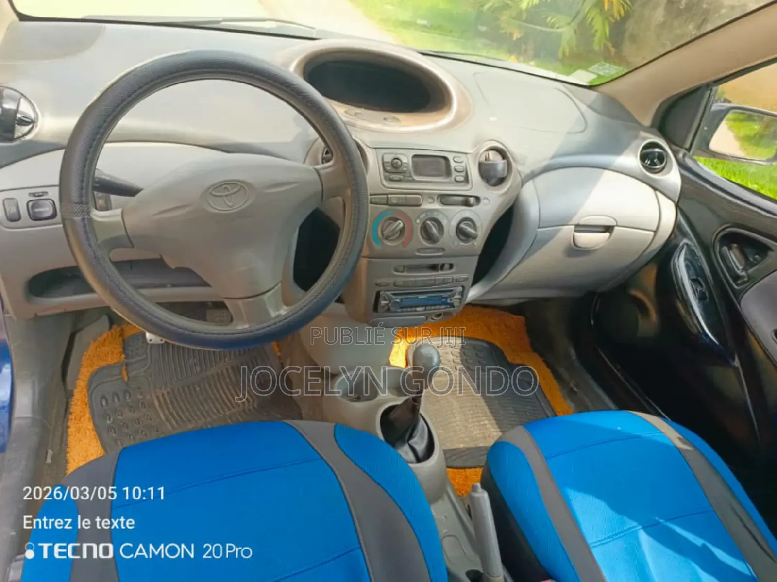 Toyota Yaris 2003 Bleu