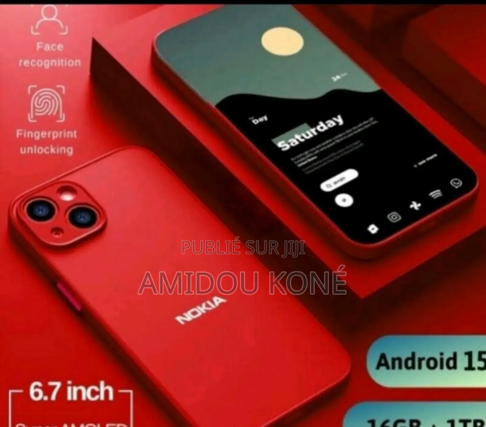 Nouveau Nokia 105 Argenté