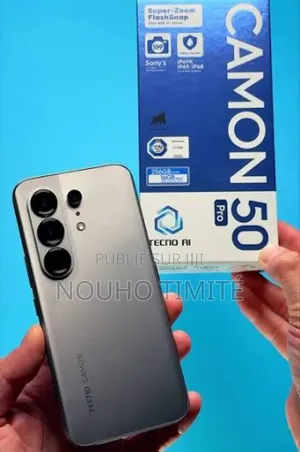 Nouveau Tecno Camon 50 Pro 256 GB Noir