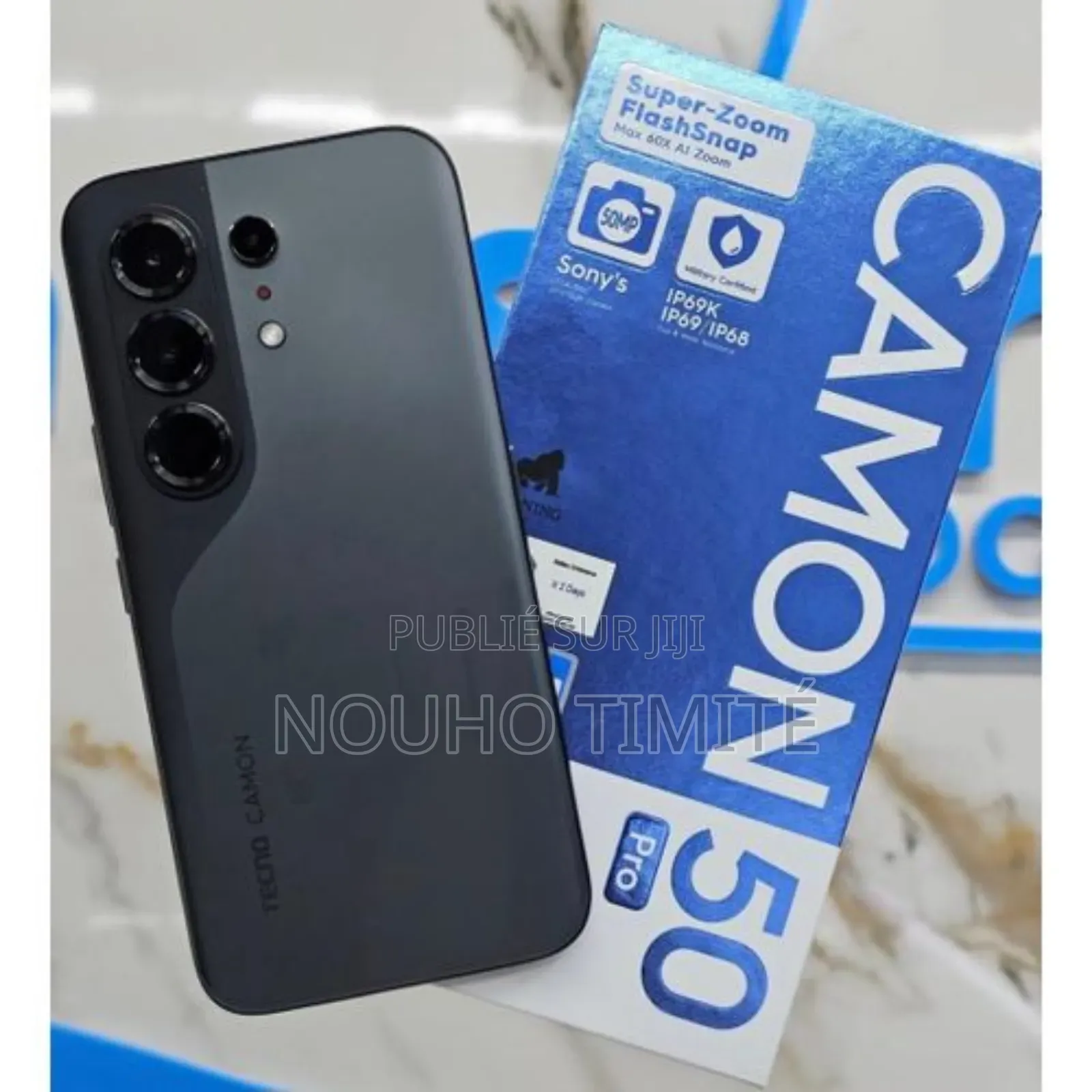 Nouveau Tecno Camon 50 Pro 256 GB Noir