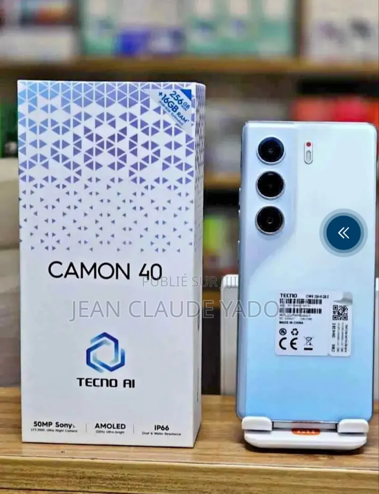 Nouveau Tecno Camon 40 256 GB Bleu
