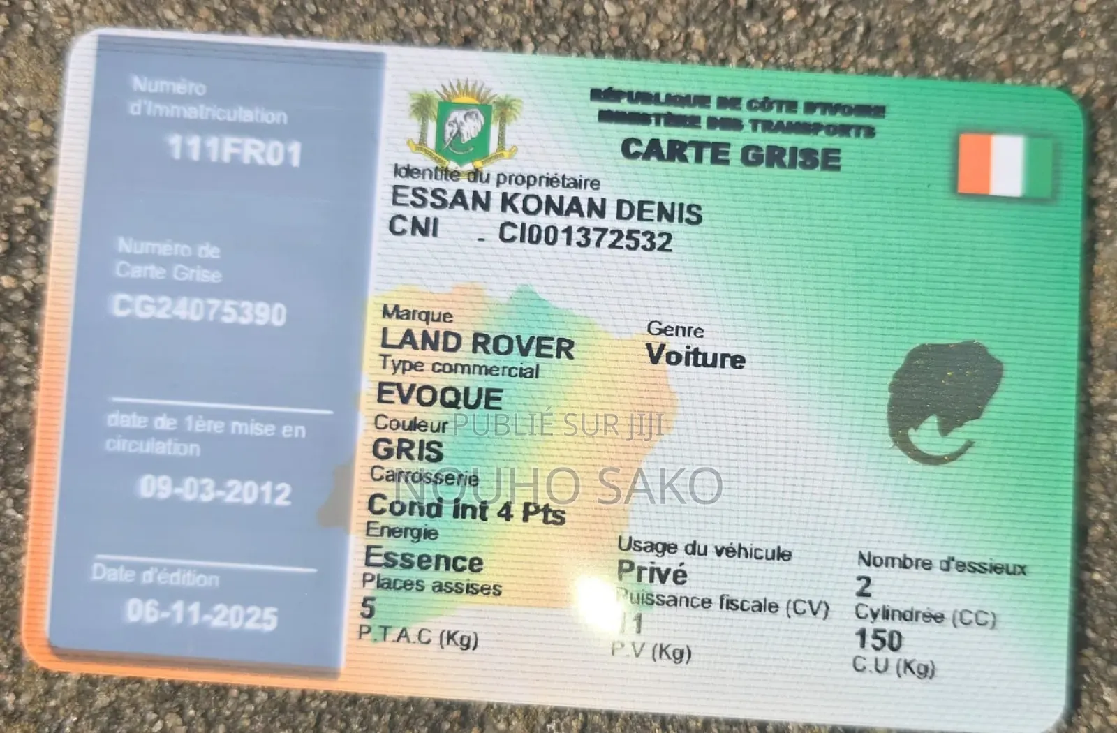 Land Rover Range Rover Evoque 2012 Beige