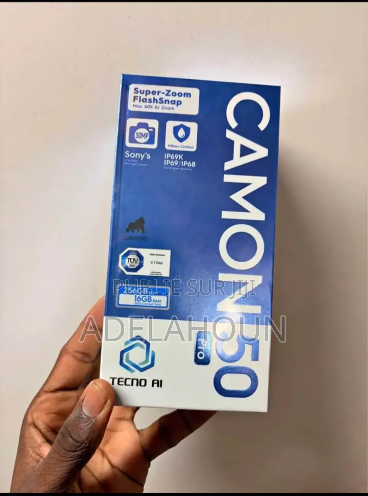 Nouveau Tecno Camon 50 256 GB Noir