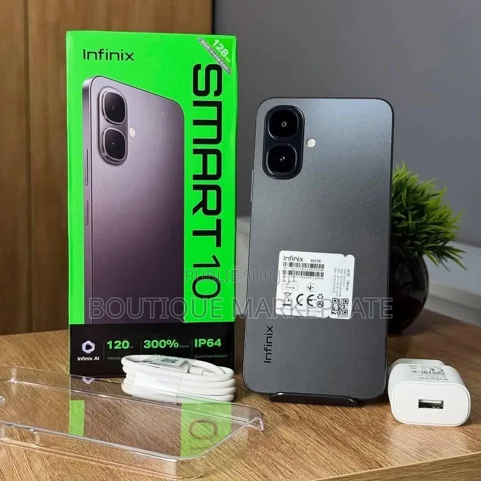 Nouveau Infinix Smart 10 64 GB Noir