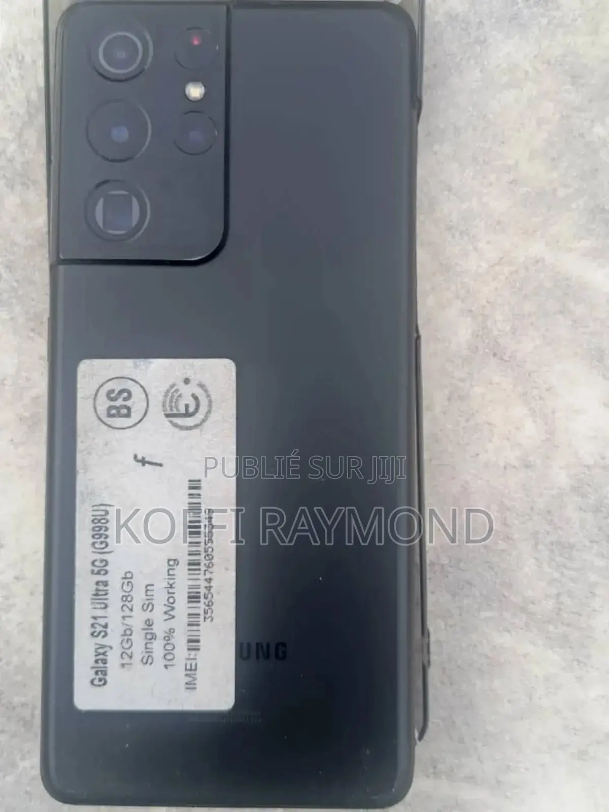 Samsung Galaxy S21 5G 128 GB Noir