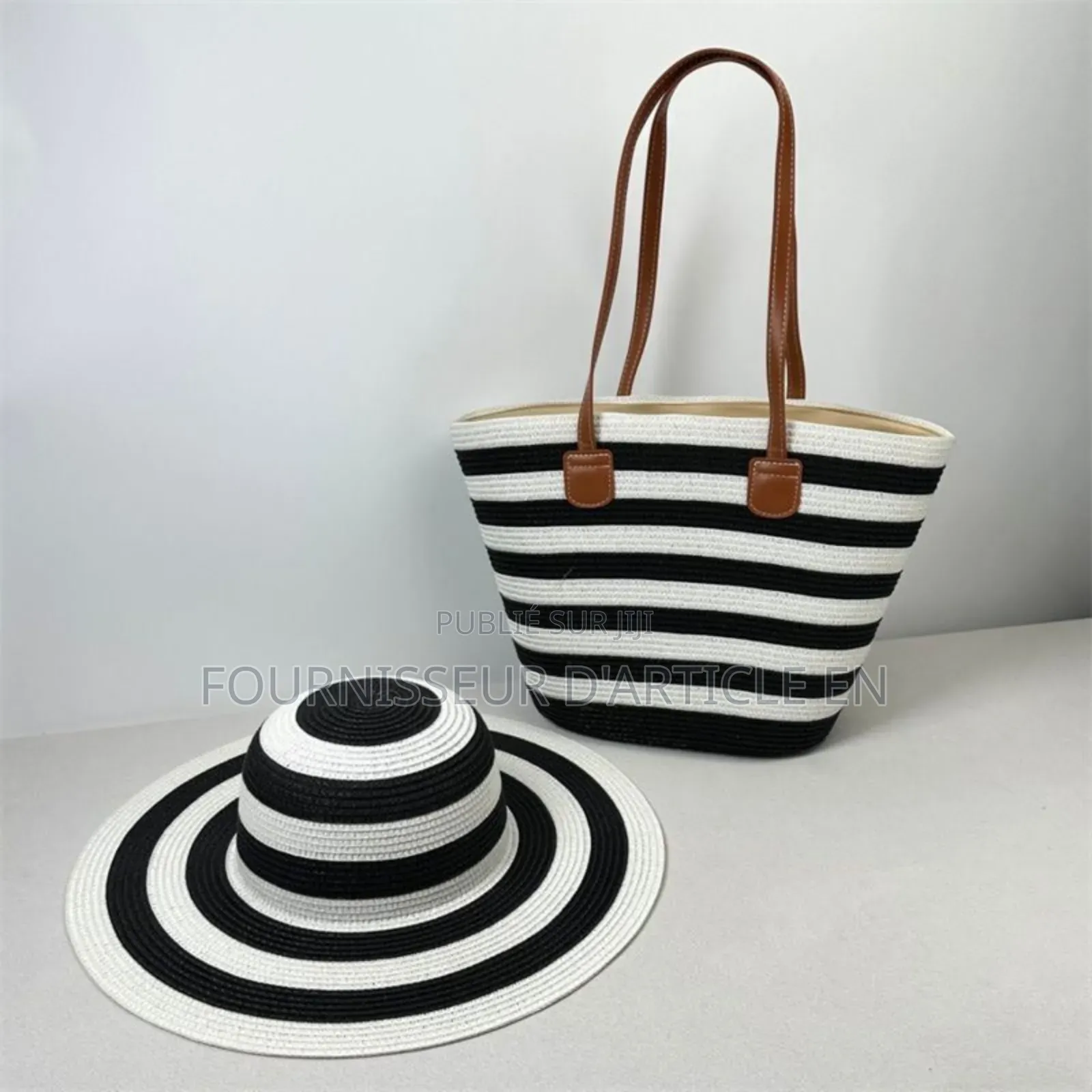 Ensemble Sac Et Chapeau D'été,Vendu Uniquement en Gros