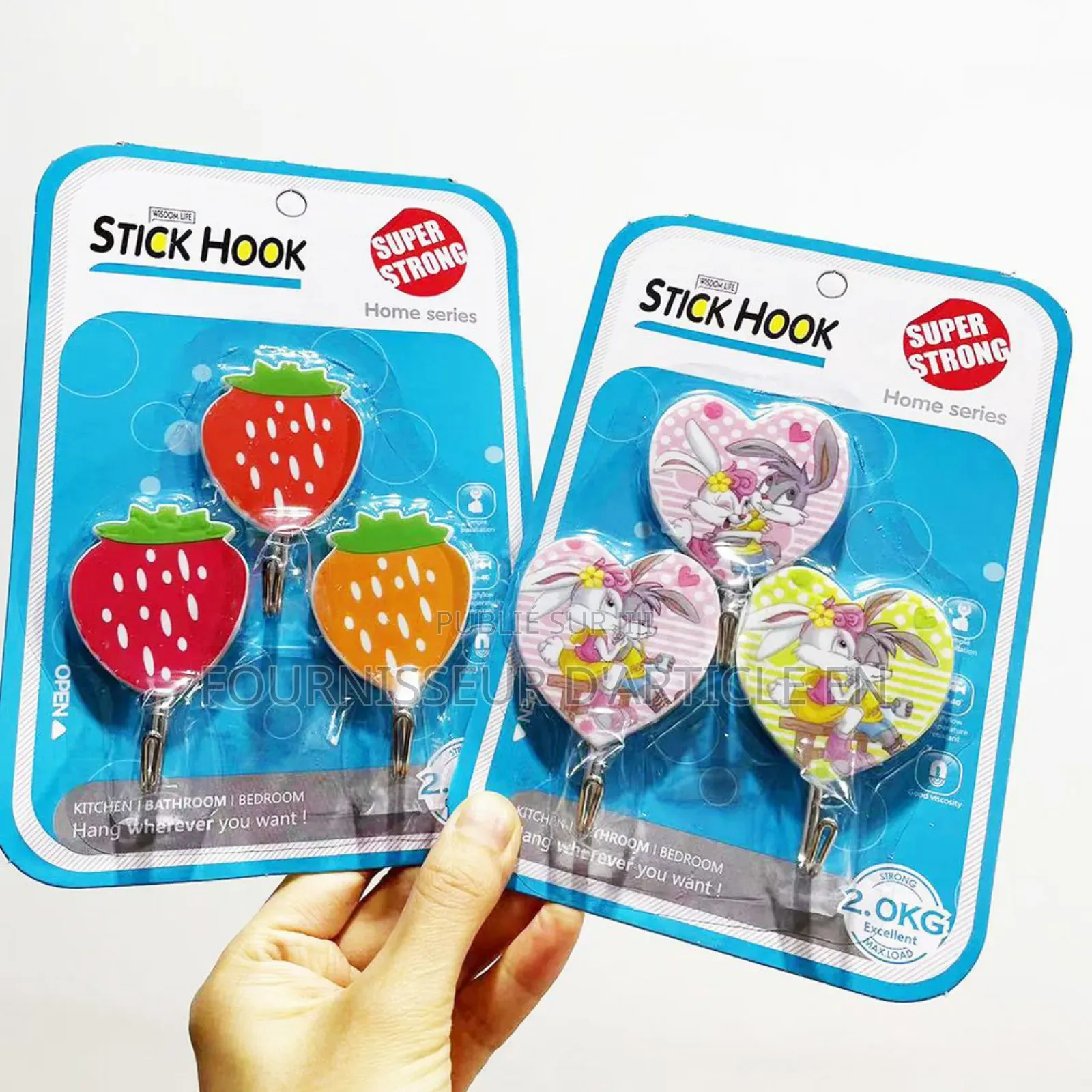 Crochets Adhésifs, Vendu Uniquement en Gros