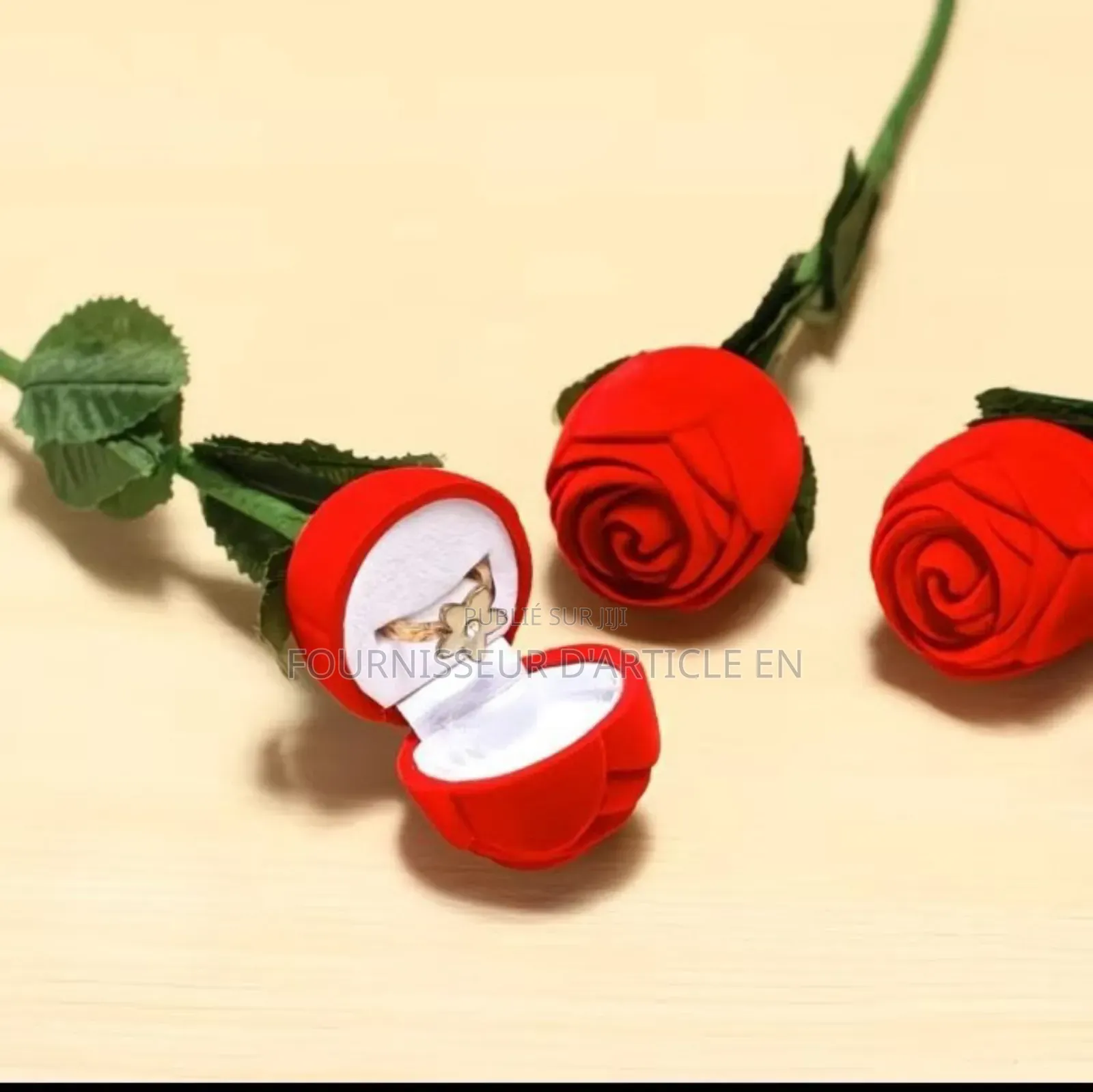 Boîte À Bague Créative en Forme De Rose, Vendue Uniquement en Gros