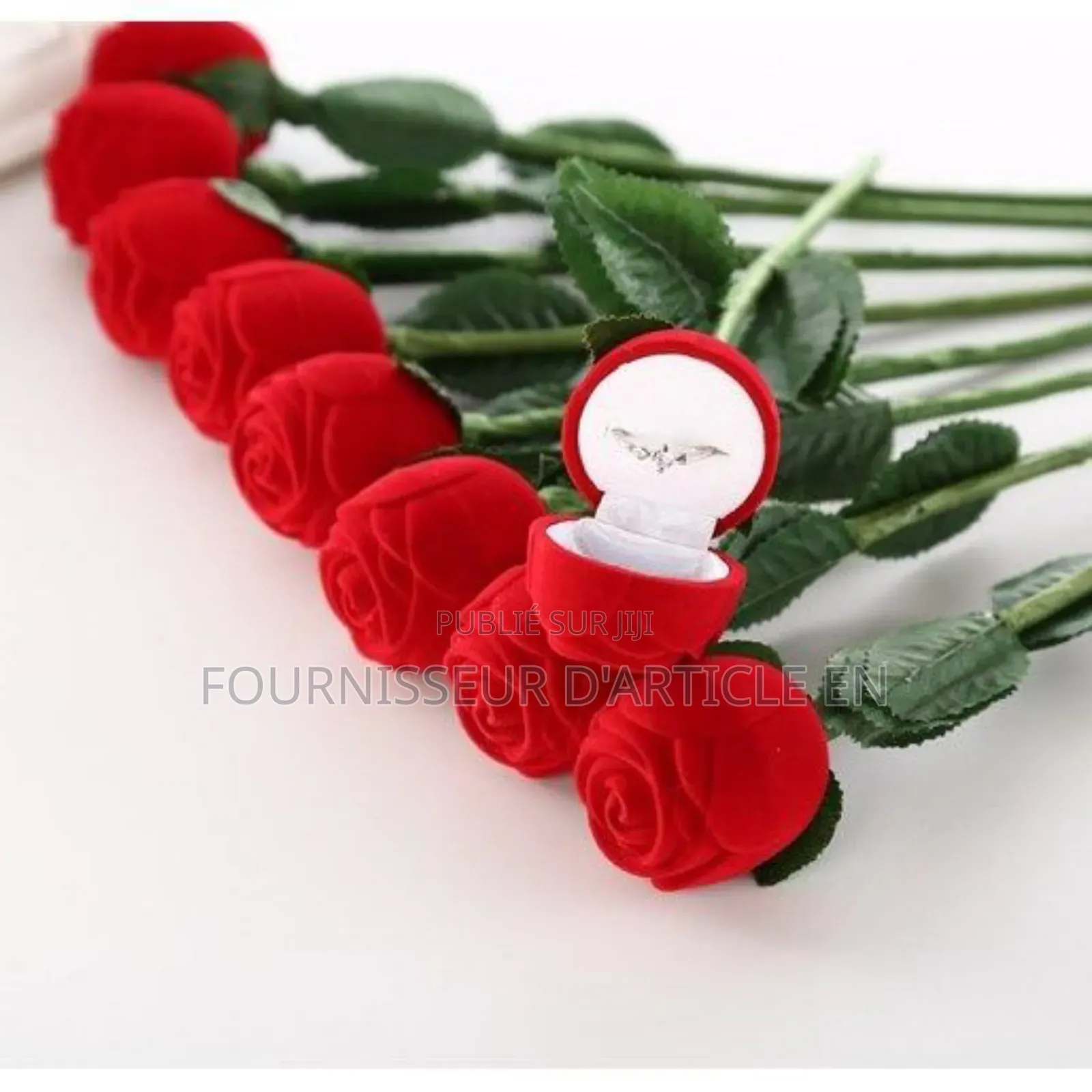 Boîte À Bague Créative en Forme De Rose, Vendue Uniquement en Gros