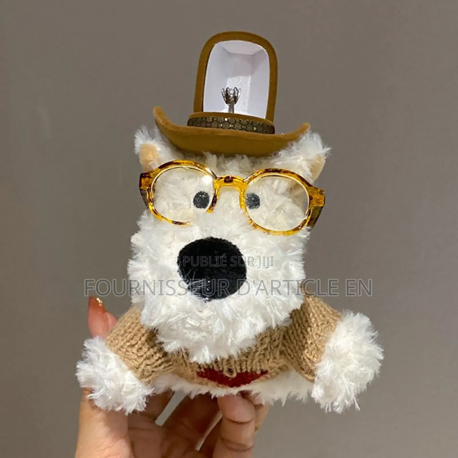 Boîte À Bague Créative en Forme d'Ours en Peluche, Vendu en Gros