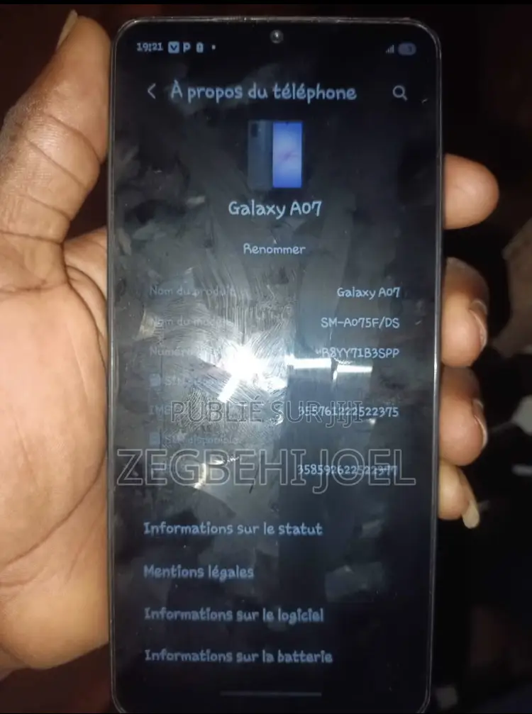 Samsung Galaxy A07 128 GB Noir