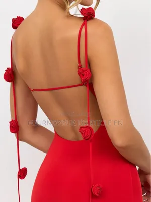 Robe Longue À Bretelles Ajourée