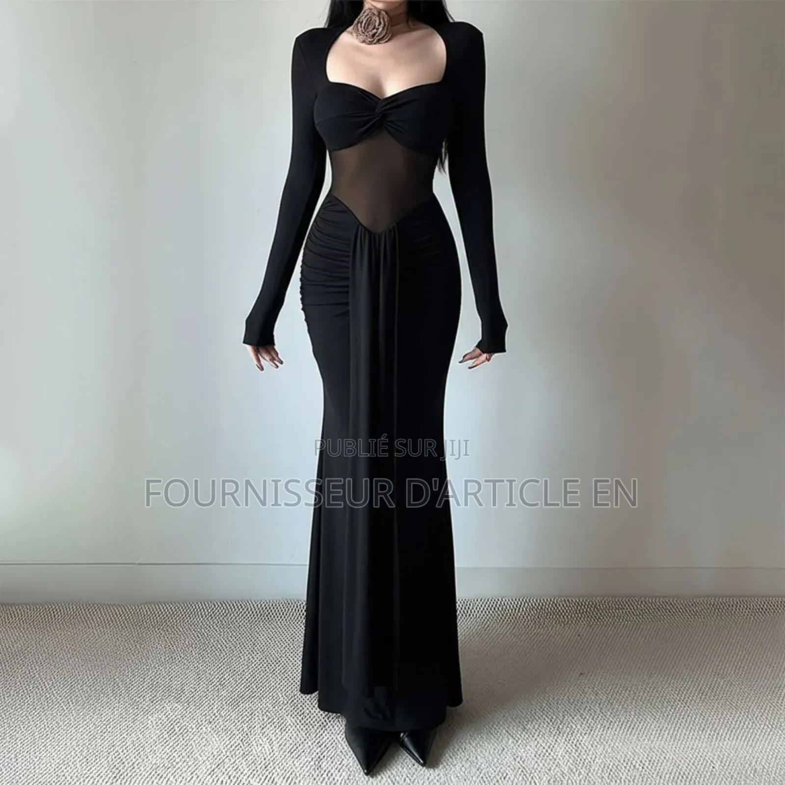 Robe Longue À Manches