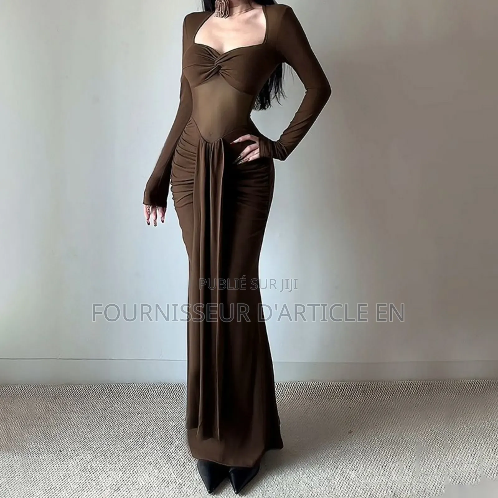 Robe Longue À Manches