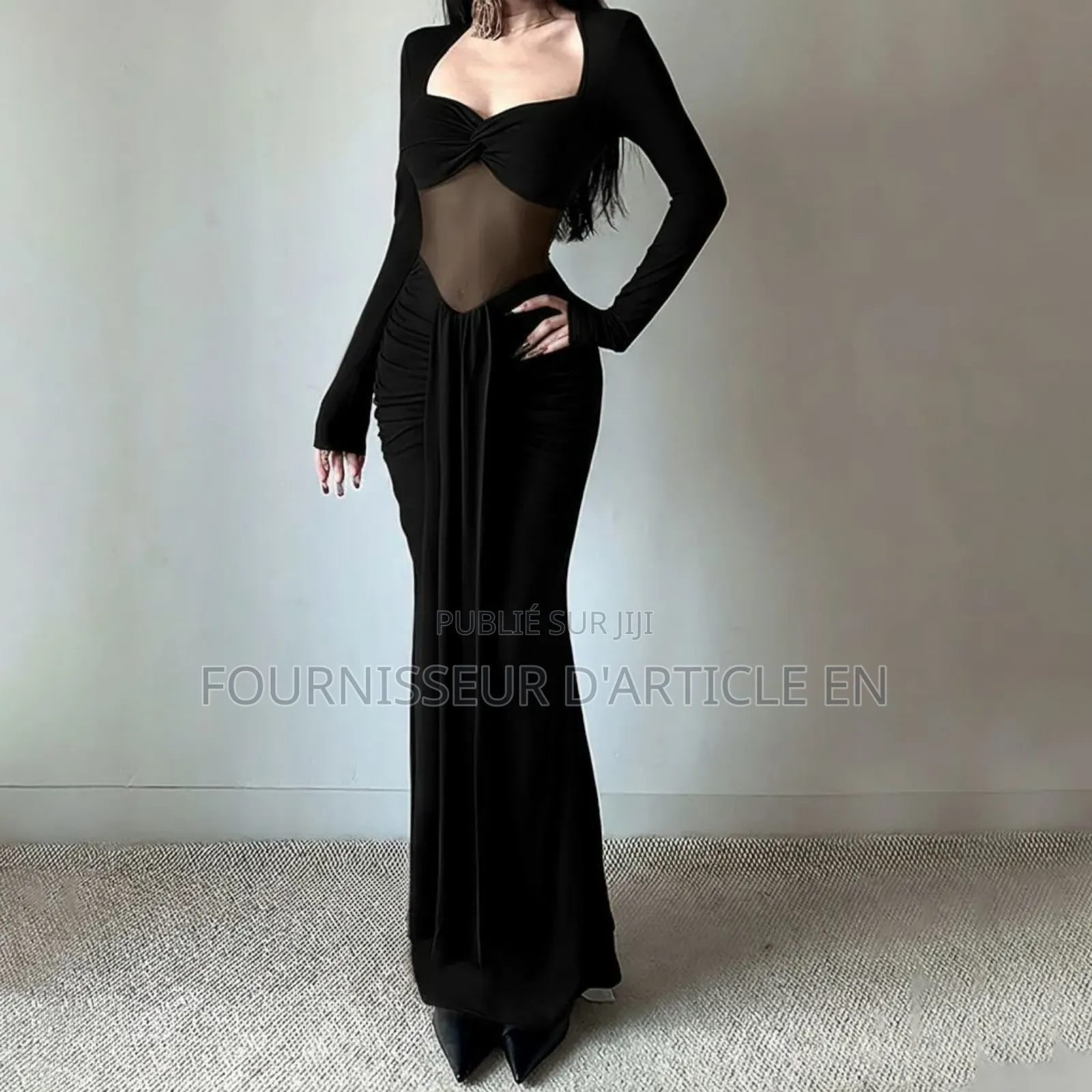 Robe Longue À Manches