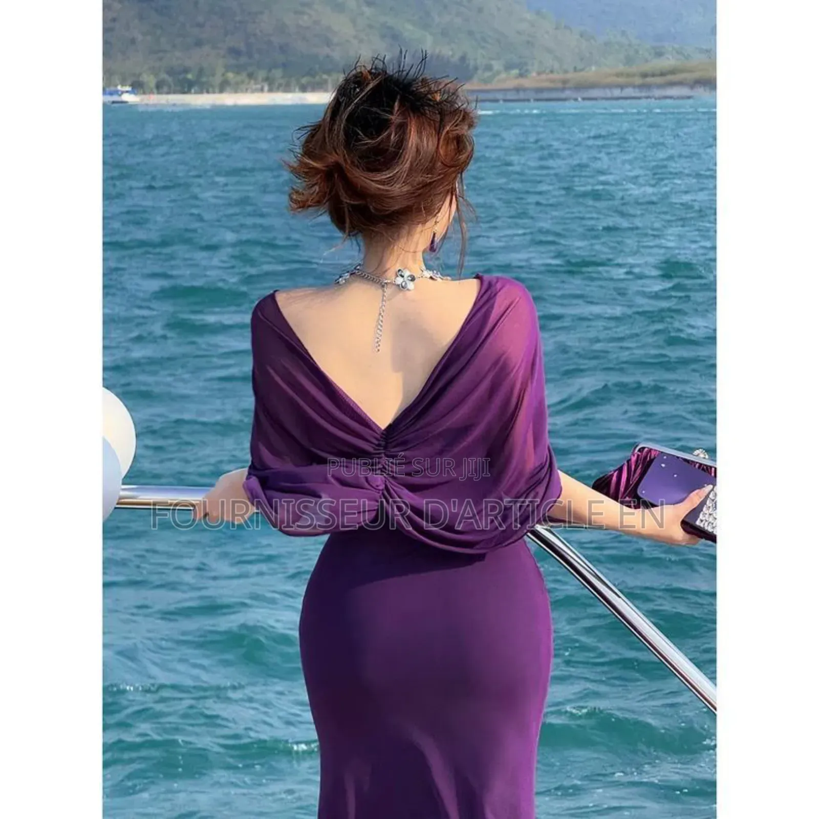 Robe Élégante Unie, Coupe Moulante