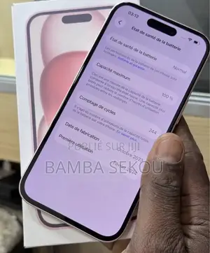 Nouveau Apple iPhone 15 256 GB Blanc