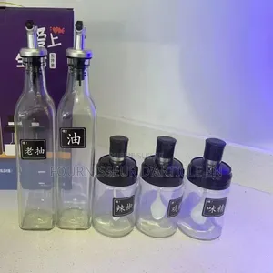 Coffret Bouteille d'Huile en Verre Étanche, Vendu Uniquement en Gros