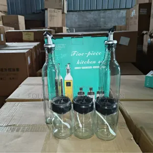 Coffret Bouteille d'Huile en Verre Étanche, Vendu Uniquement en Gros