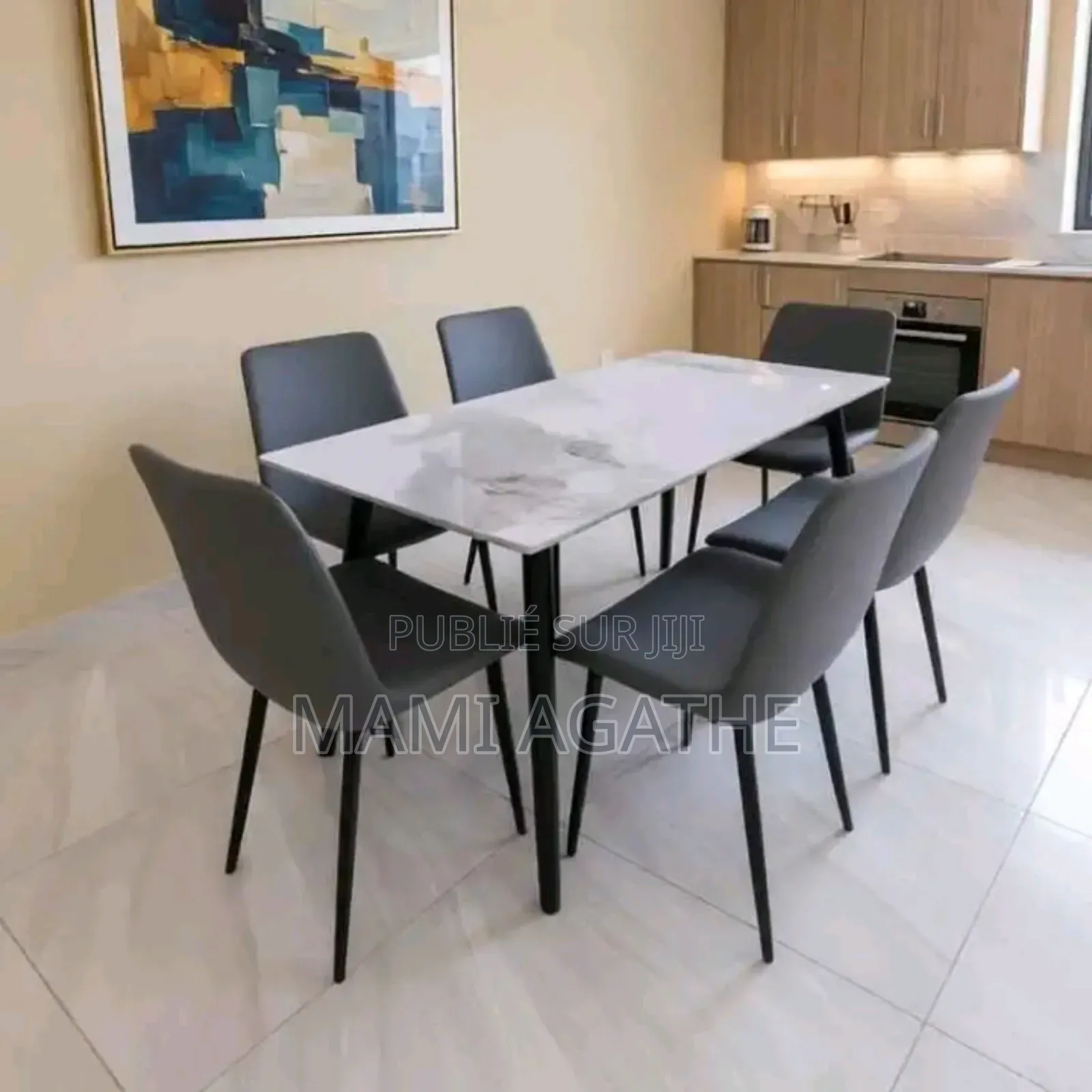 Table À Manger Marbrée