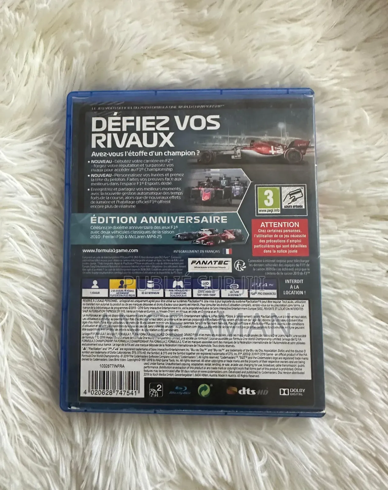 F1 2019 Jeu Ps4 - Édition Anniversaire