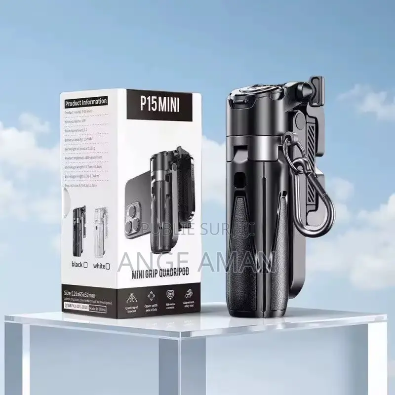 Mini Perche Selfie Multifonction – Trépied Bluetooth Avec Télécommande