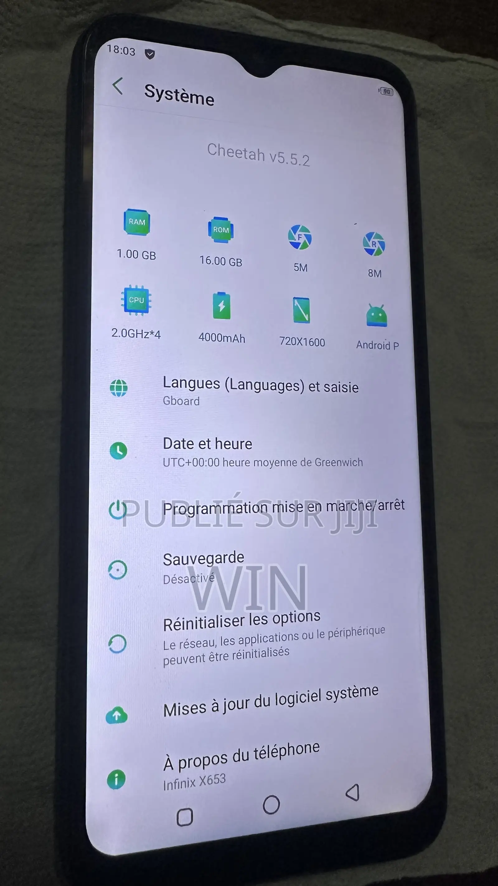 Infinix Smart 4 16 GB Vert