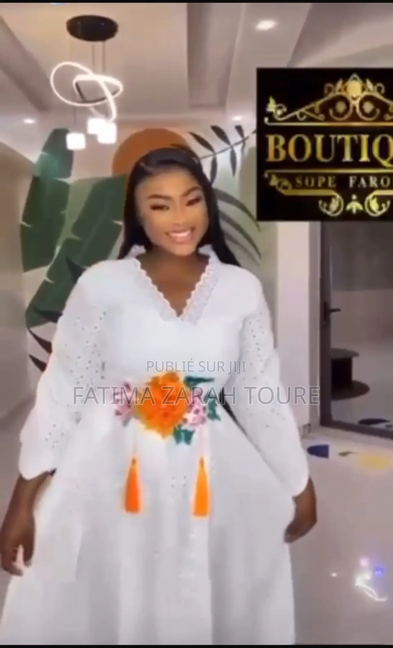 Robe Dentelle Sénégalaise