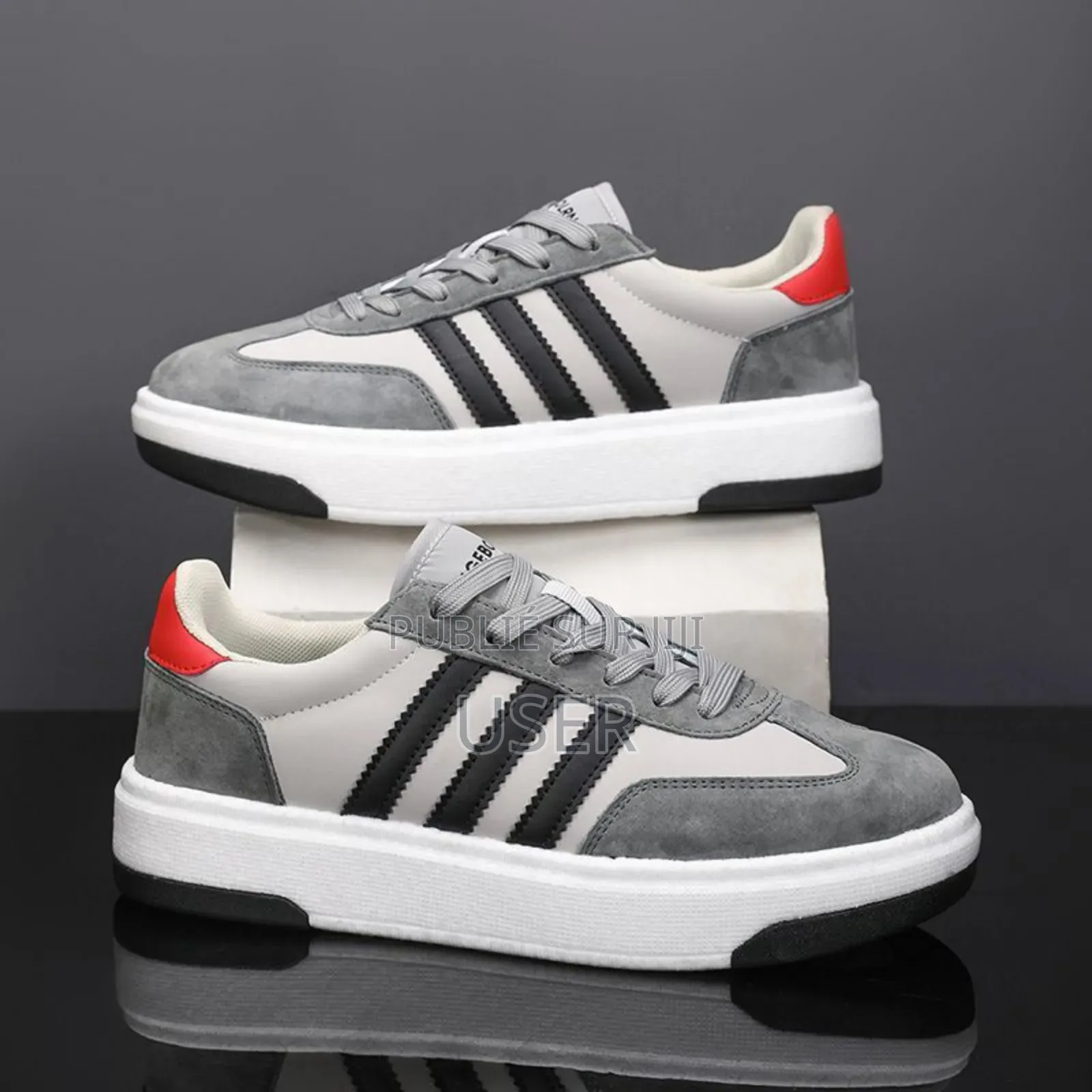 Baskets Haut De Gamme en Cuir Véritable De Marque Niche