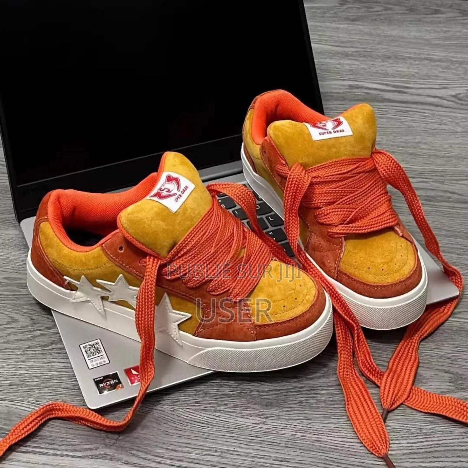 Baskets Rétro en Daim De Style Américain.