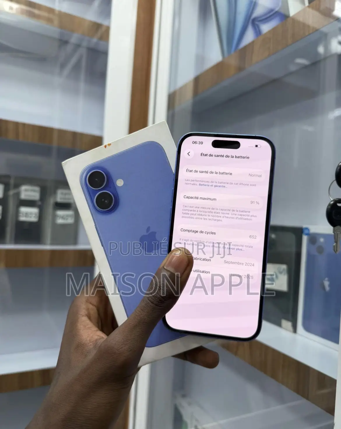 Nouveau Apple iPhone 16 512 GB Bleu