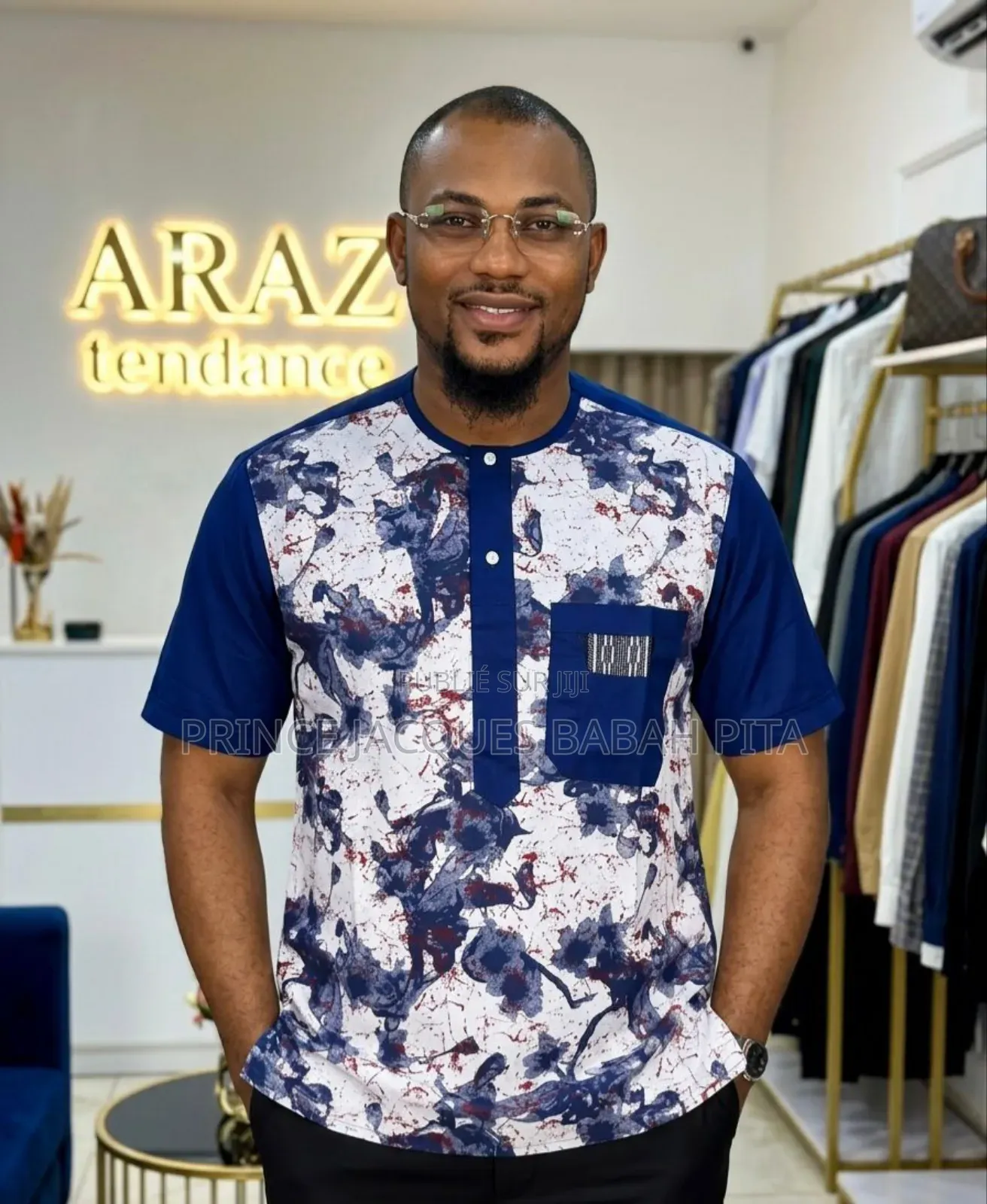 Chemises Manches Courtes, Style Africain