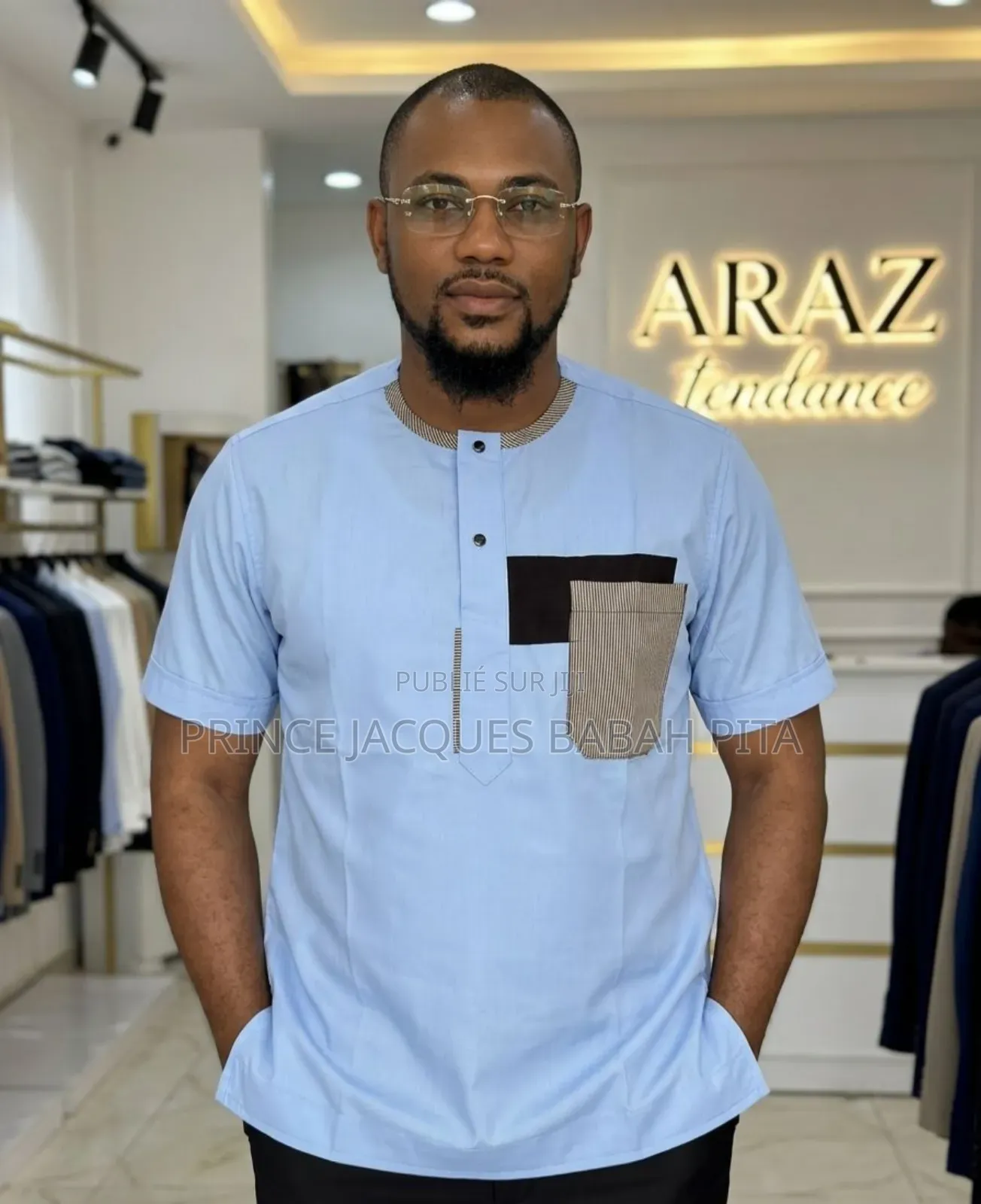 Chemises Manches Courtes, Style Africain