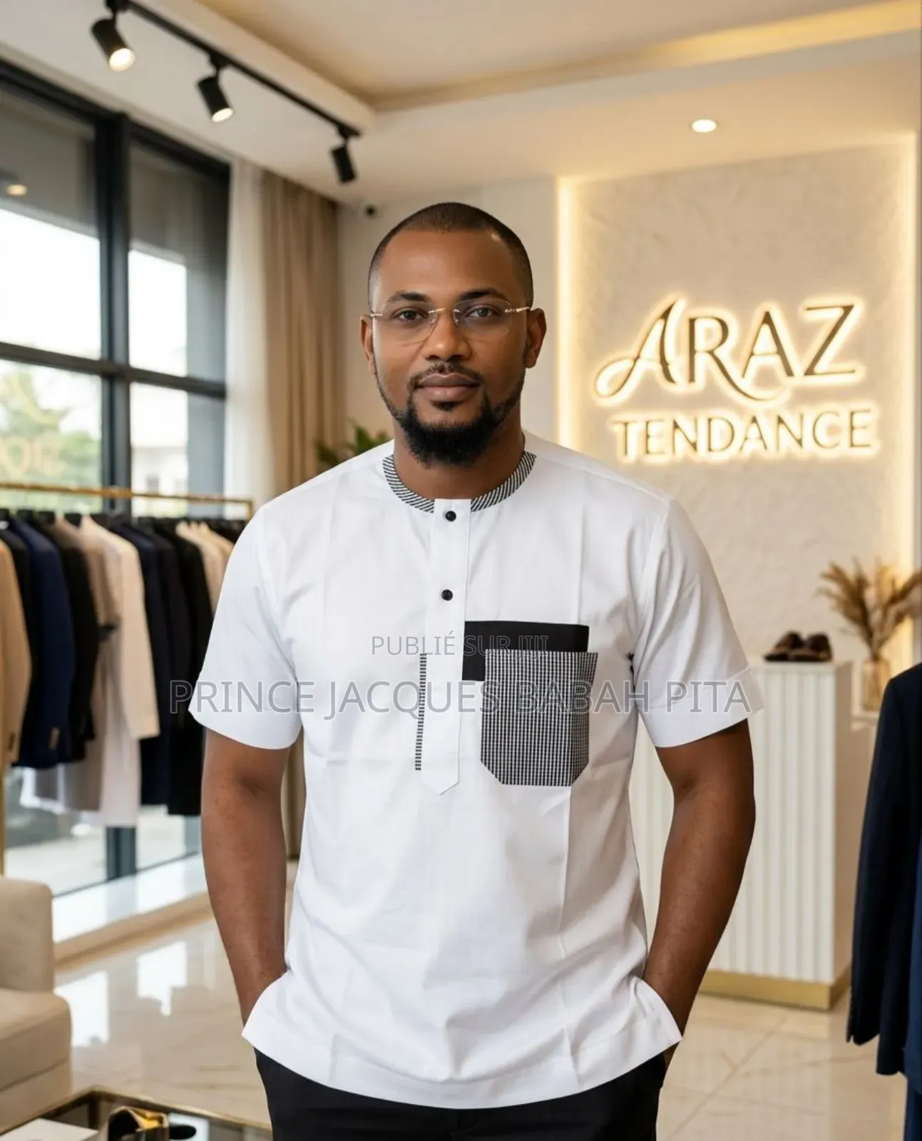 Chemises Manches Courtes, Style Africain