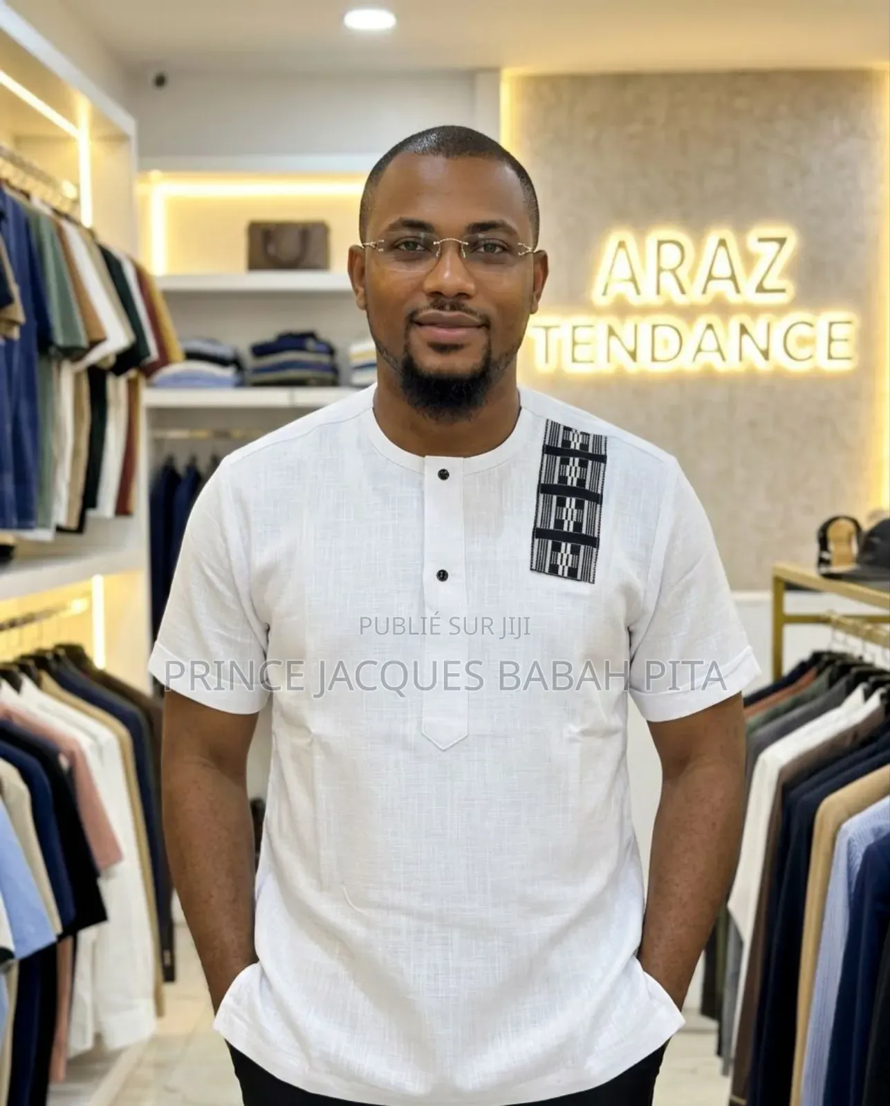 Chemises Manches Courtes, Style Africain