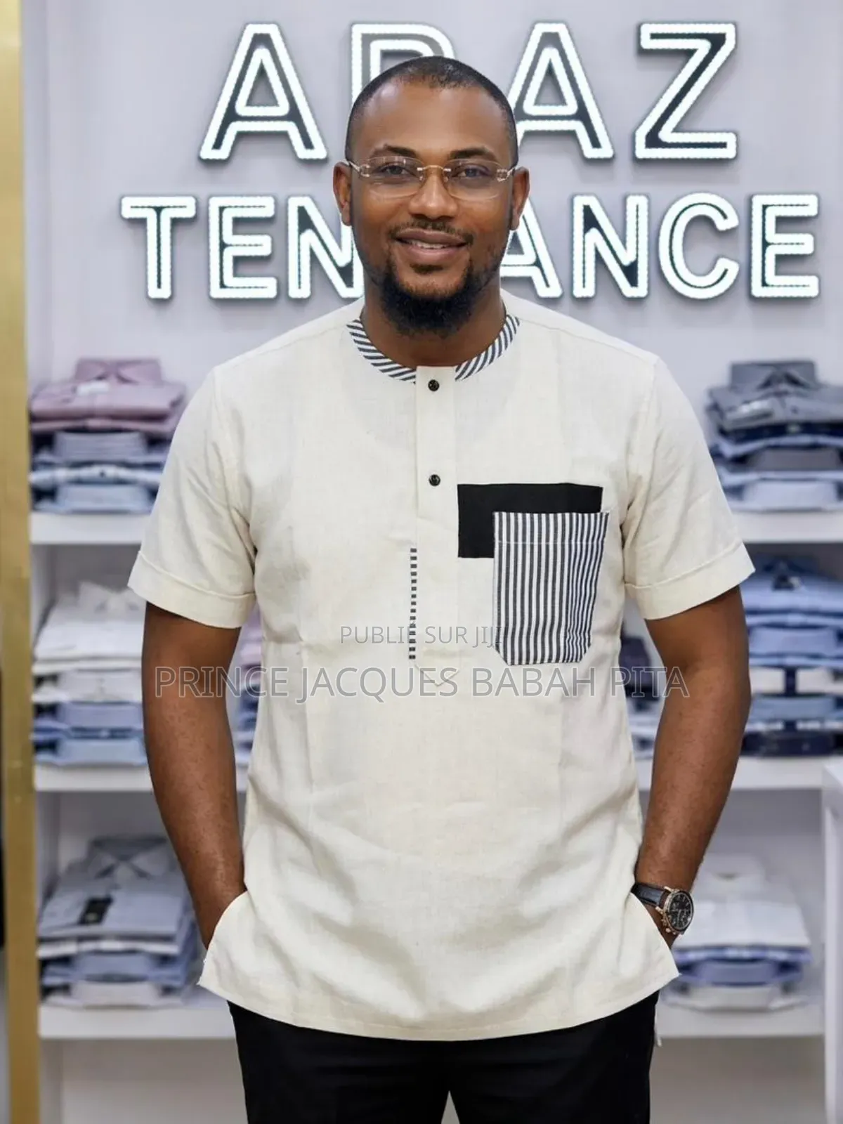 Chemises Manches Courtes, Style Africain