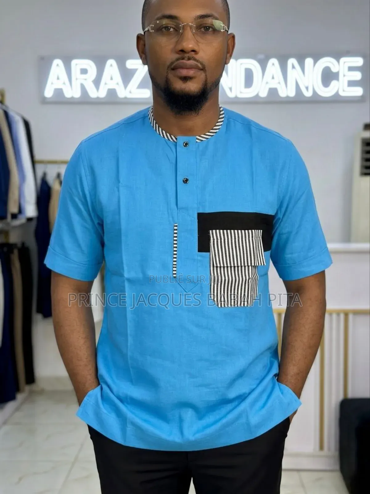 Chemises Manches Courtes, Style Africain