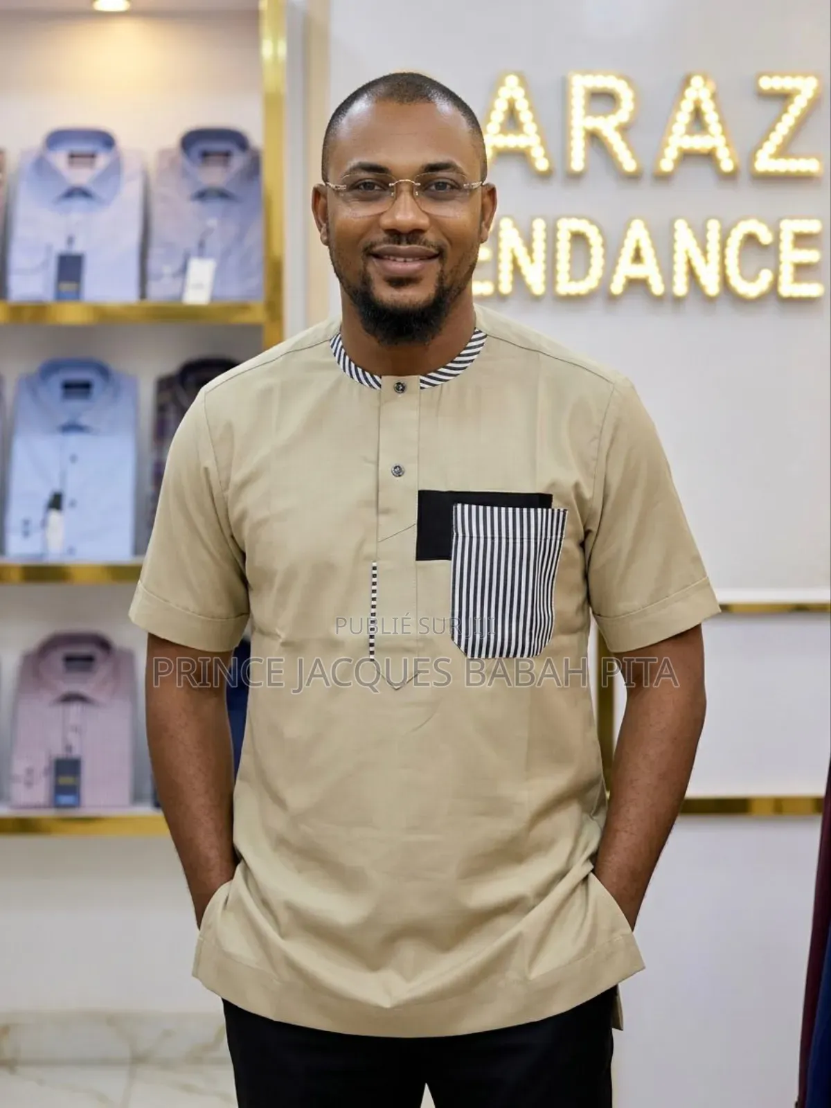 Chemises Manches Courtes, Style Africain