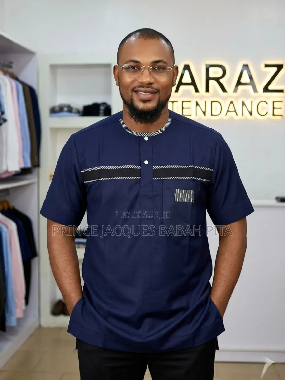 Chemises Manches Courtes, Style Africain