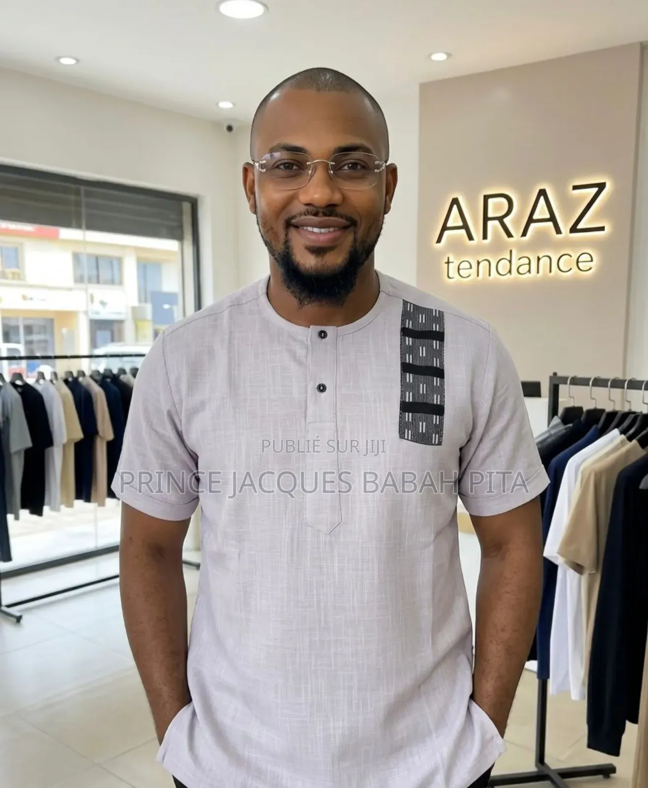 Chemises Manches Courtes, Style Africain