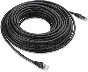 Cable Reseau Ethernet Rj45 100m Cat 6a Noir