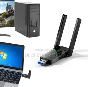Adaptateur Usb Wifi Double Bande 1300mbps, Dongle Wi-Fi 2.4g + 5ghz