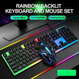 Clavier Et Souris Gaming Jeu - Combo Gamer - RGB Ensemble Rétroéclairé