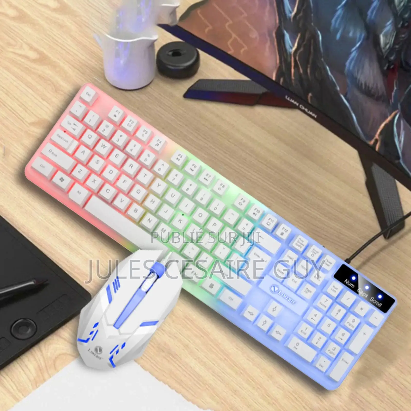 Clavier Et Souris Gaming Jeu - Combo Gamer - RGB Ensemble Rétroéclairé
