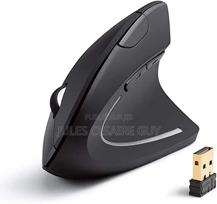 Souris Ergonomique, 2.4g Verticale Sans Fil Avec 6 Boutons
