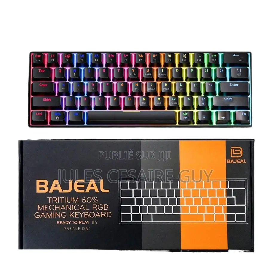 Clavier Mecanique Gaming RGB Filaire Bajeal 60 %
