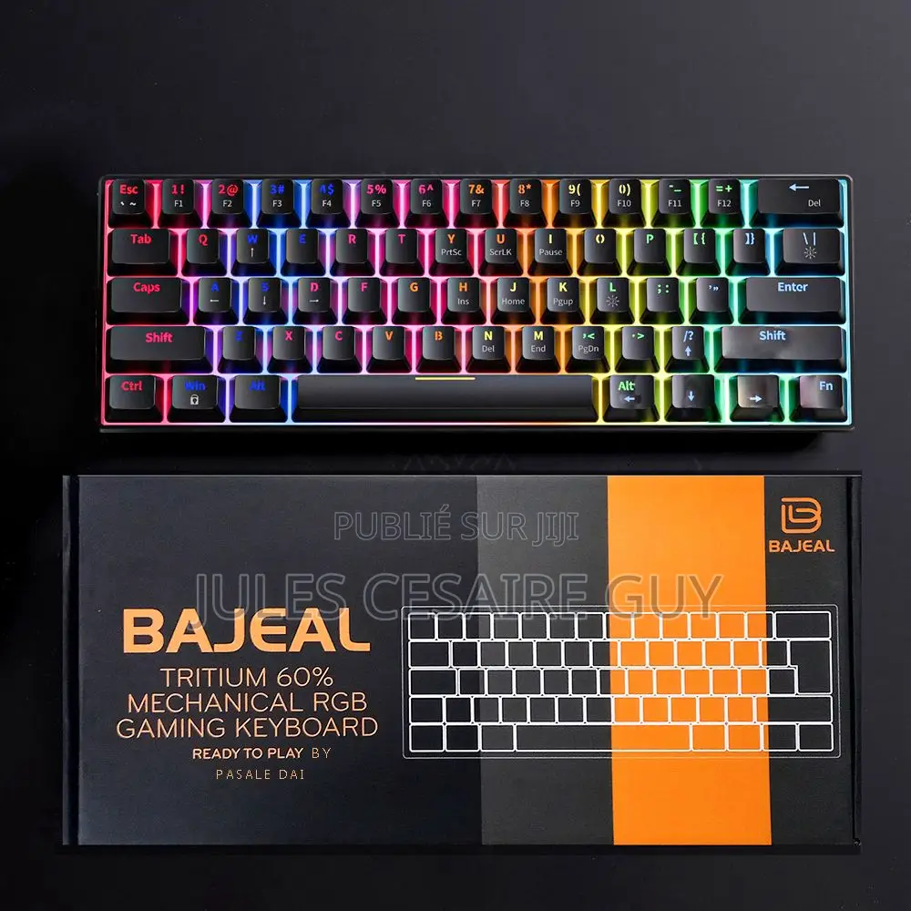 Clavier Mecanique Gaming RGB Filaire Bajeal 60 %