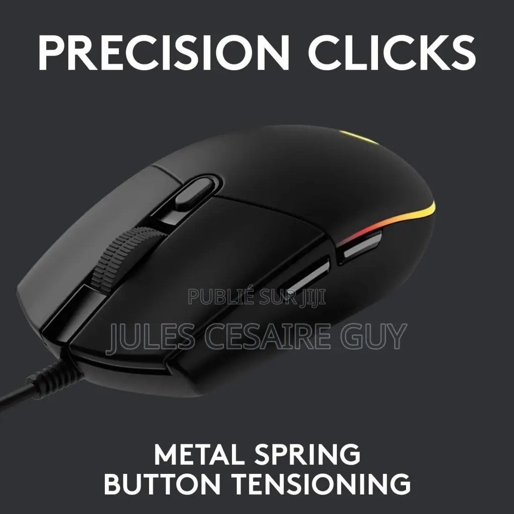 Logitech Souris Filaire Pour Gamer G102 RGB À 6 Boutons